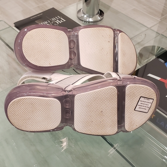 EUC - Prada white and clear casual platform sandals - Picture 13 of 14